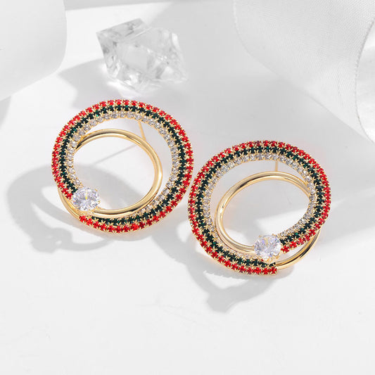 New earrings Korean style temperament irregular circle earrings silver needle earrings simple personality earrings