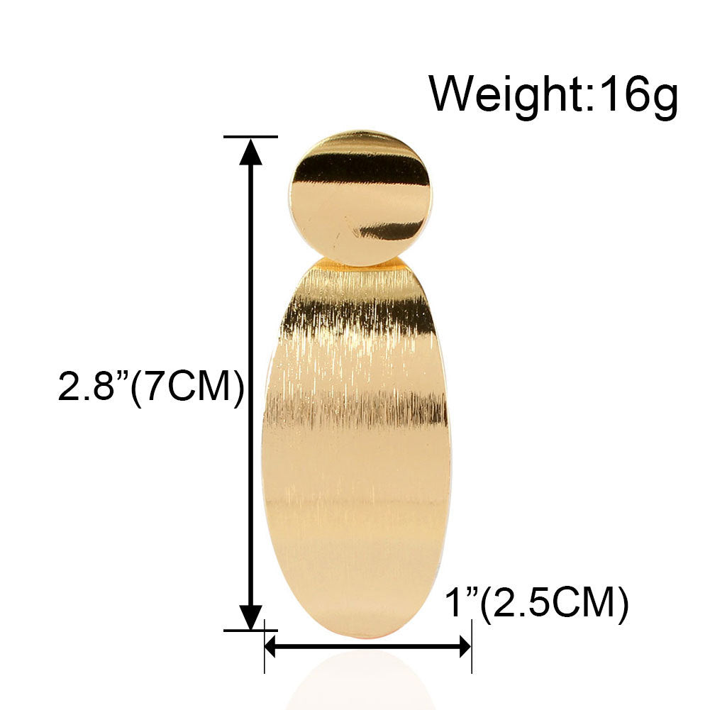 Vintage Alloy Geometric Long Earrings Temperament Indifference Earrings Women