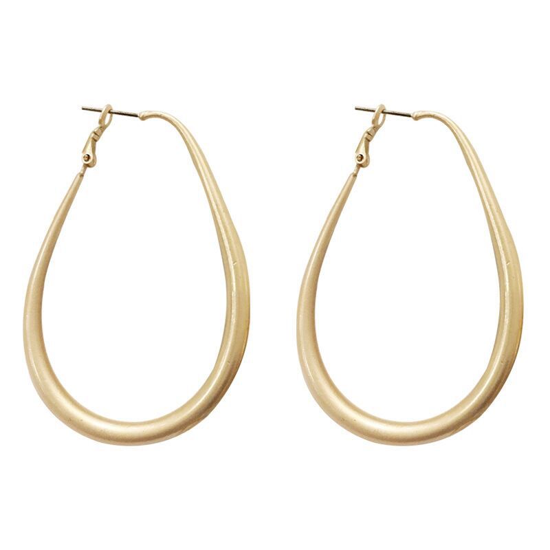925 Silver Needle Big Earrings High Quality Matte French Net Red Big Earrings Female Exaggerated Design Retro Earrings