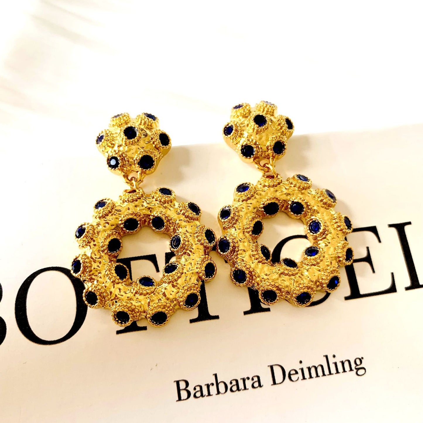 Medieval Vintage Antique Earrings Heavy Textured Long Earrings Retro Exaggerated Earrings