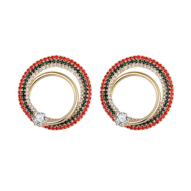 New earrings Korean style temperament irregular circle earrings silver needle earrings simple personality earrings