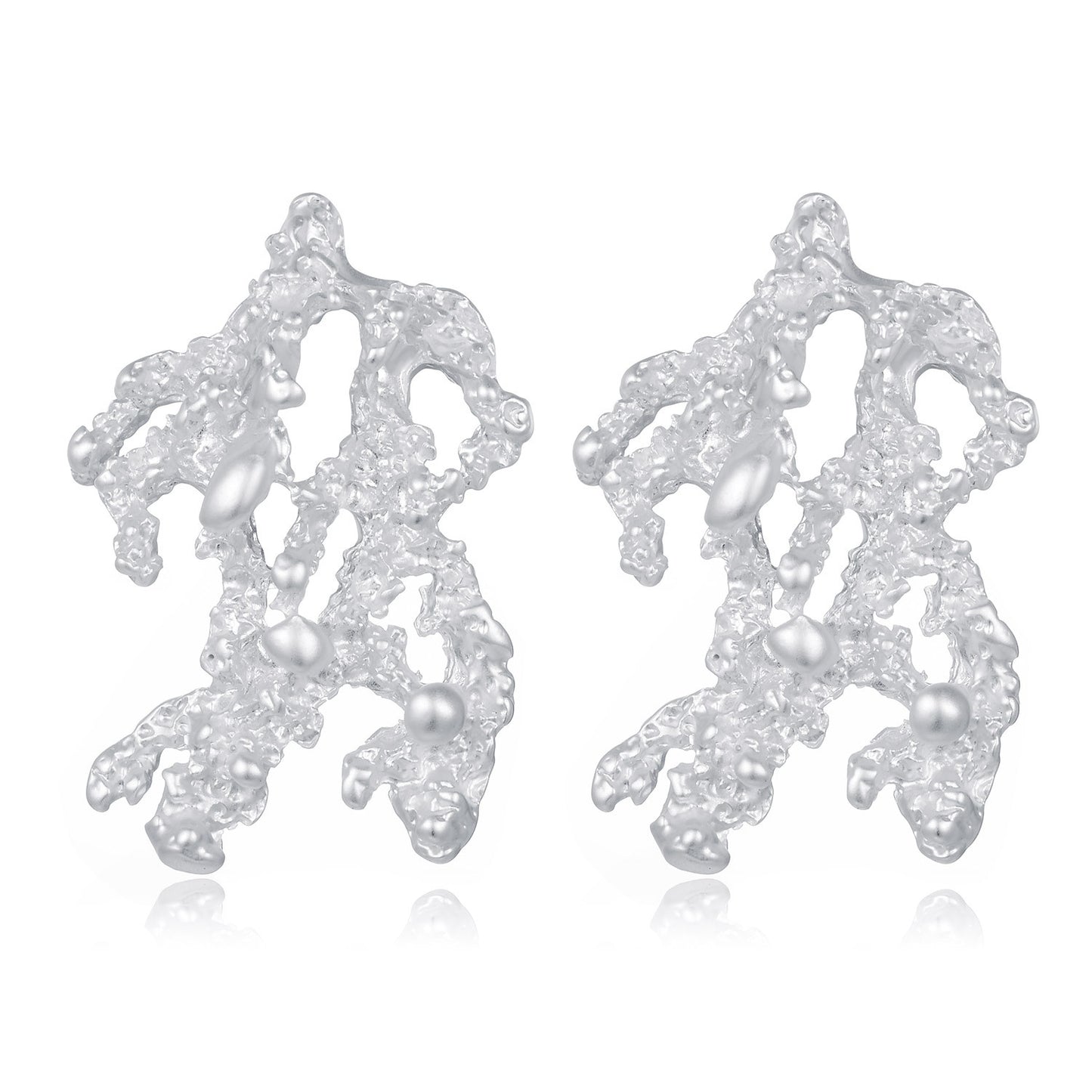 Fashion New Earrings Retro Personality Irregular Branch Earrings Geometric Three-Dimensional Earrings