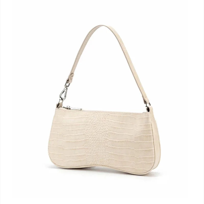 Women Messenger Bag Retro Serpentine Bag Imitation Crocodile Shoulder Female Handbags Purses totes saddle bag leather baguettes