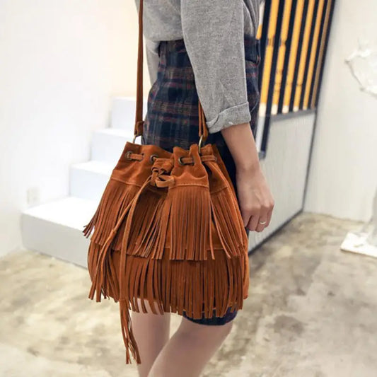 Retro Shoulder Bag Vintage Tassel Cross Body Bag Women Messenger Bags Popular Handbag Handbags Women