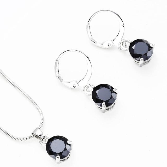 Necklace Crystal Earrings Jewelry Sets